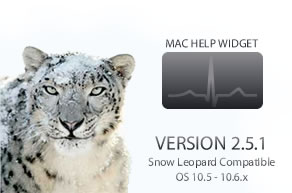 Mac OS 10.4 - 10.6.x Snow Leopard Compatible.  